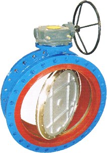 Offset Disc Type Industrial Butterfly Valve